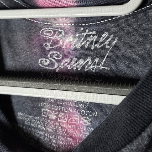Britney Spears "She's A Star" Gray & Pink Tie Dye T-Shirt Size XL - Picture 4 of 6